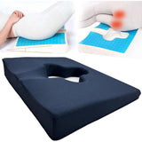 Gel wheelchair cushion, hip bed pain pad, sciatica relief, back pressure pain/ulcer pain relief V1192-AZ-W-25101