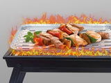 10 Pcs Disposable Aluminum Grill Pans,13.4x9in Heavy Duty Foil Broiler Pans with Ribbed V1369-AZ3-W-14731