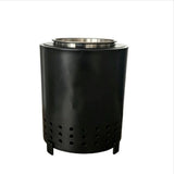 Stainless Steel Fire Pit, Portable Campfire Stove with Smokeless Design, Outdoor Fireplace for V1366-AZ2-W-23494