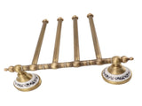 Swivel Towel Bar Antique Brass Towel Rack Rotated Towel Hanger Holder for Bathroom Four Rods V1294-YM0706-3112230060411