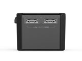 CHOETECH PD6045 GaN Tech 2C2A 45W Travel Adapter with US EU UK AU Plugs Black V28-ELECHOPD6045