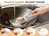6 Pack Dish Brush & Sponge Set, Comfortable Nonslip Grip, Dual Type Bristles for Distinct Cleaning V1369-AZ3-W-12583