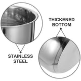 Silver Stainless Steel Rice Cooker Replacement Inner Pot Compatible with Multiple Brands V1370-AZ4-15372