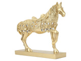Golden Horse Decor Animal Art Horse Figurine and Statue Ornament for Home Office V1294-YM0717-3115220076911