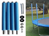 Trampoline pole replacement, equipped with collision protection device and screw shell straight pipe V1366-AZ2-W-14429