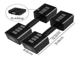 Centra A Pair 2.8KG-10KG Dumbbells Black SP1019-5KG-BK