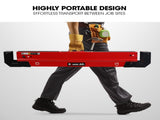 BAUMR-AG 2 x Steel Saw Horse, Folding Height Adjustable Sawhorse, 1180kg Capacity, 2x4 Support Arms V219-TOLSHRBMRAAHT
