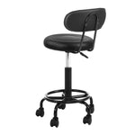 Artiss 2x Salon Stool Swivel Chair Backrest SALON-B-4128-NEW-BKX2