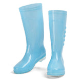 Tall Rain Boots Non Slip Waterproof Rain Shoes PVC Transparent Rain Footwear with Plush Cotton V1294-YM0716-3117220132817