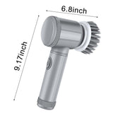 Clearance Electric Scrubber Electric Cleaning Cordless Power Scrubber With 5 Replaceable V1369-AZ3-W-08168