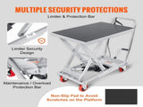 Hydraulic Lift Table Cart, 500lbs Capacity 28.5" Lifting Height, Manual Single Scissor Lift Table V952-DJYYSJPTCHS42SG52V0