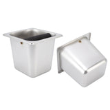 Stainless Steel Coffee Knocking Grounds Box with Rubber Rod Embeddable Coffee Dump Bin for Home V1294-YM0716-3118220123811