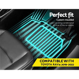 Weisshorn Car Rubber Floor Mats Front And Rear Compatible For Toyota RAV4 2019-2022 RUBBER-MAT-TOYOTA-RAV4