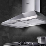 Devanti 600mm Range Hood 60cm Rangehood Stainless Steel RH-D-A17-60-SR