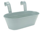 Hanging Flower Planter Iron Bucket Flower Pot Holder with Detachable Hook for Garden DecorBlue V1294-YM0901-3111210139012