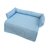 Cooling Cat Bed Dog Ice Silk Mat Pet Mat Breathable Cooling Pad With Pillow Pet Bed For Dogs Cats V1370-AZ4-12346