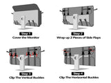 Travel Carrying Case for 27" LCD Screens and Monitors, With Padded Velvet Lining, Protective Monitor V1192-AZ-W-0881
