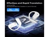 AI Translation Earbuds Real Time, 144 Language Translator Earbuds with 80 Hours Battery & Charging V1366-AZ2-W-10719