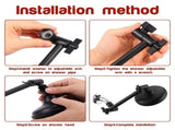 9.65 Inch Shower Head Extension Arm Adjustable Shower Extender Solid Stainless Steel Matte Black V1369-AZ3-W-12074