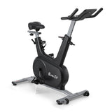 Everfit Exercise Bike Spin Bike Electromagnetic Smart Home Fitness 24-Level Resistance 120kg EB-I-EM-S800-BK