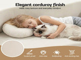 Artiss Folding Sofa Bed Floor Couch 2-in-1 Convertible Futon Loveseat Beige SB-B-SOFA-FD-BG