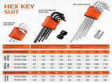9Pcs Tool Set Hex Key Set Sturdy and Enduring Hex Key Set Portable and Practical for Bicycle V1366-AZ2-W-14977