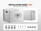 Steel Electrical Box, 40x30x25 cm, 304 Stainless Steel Electrical Enclosure Box, Wall-Mounted V952-BXGDQX16X12XBMZY8V0