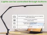 LED Desk Lamp,Foldable Table Lamp for Computer and Desktop,Flexible Clamp on Desk Lamps,Black V1171-CT-BOM000490