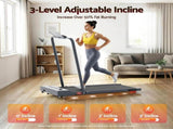 Everfit Treadmill Electric Walking Pad Incline Under Desk 380mm Grey TMILL-380H-INC-GR