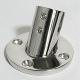 4X Marine Stainless Steel 60 Degree 22mm 7/8 Inch Tube Round Base Hand Rail Railing Fitting Yachts V1370-AZ4-10343