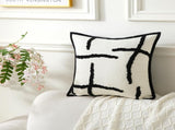 Boho Decorative Throw Pillows with Inserts, 18" x 18" Soft Tufted Modern Chenille Pillow, Pillows V1258-DP02-C-3199