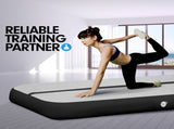Powertrain 4m x 2m Airtrack Tumbling Mat Gymnastics Exercise Air Track with Pump IFM-0402-GYBK-IFP