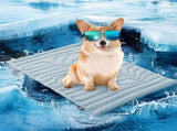 2 Pack Large Dog Cooling Mat 122x71cm - Reversible Self Cooling & Warm Pet Bed Pad - Beige & Bipolar V888-ELOSUNG41352