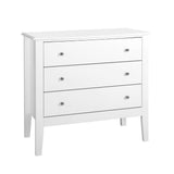 Artiss 3 Chest of Drawers - BRITTANY White FURNI-P-LBOY-3D-WH-AB