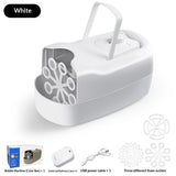 Bubble Machine, Automatic Bubble Blower Machine, Portable Bubble Maker for Outdoor and Indoor Use, V1192-AZ-W-3892