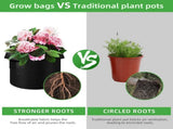 12-Pack 10 Gallon Plant Grow, Thickened Nonwoven Fabric Pots with Handles, Vegetable Planter V1258-DP02-C-3194