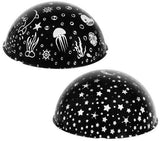 Galaxy Lamp Star Projector with Underwater Effect for Magical Atmosphere, Black V1237-ZY-506-0379