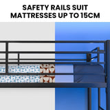 KINGSTON SLUMBER Single Loft Bed And Single Underbed, Multifunctional, Space Saving with Fixed V219-BEDSBBKSL7GA