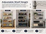 Wire Storage Rack 90x45cm Chrome Shelving with Wheels V63-841441