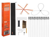 Chimney Sweep Kit, 12m Maximum Extendable Length Chimney, Chimney Cleaner Sweeper with Dual V952-SSTYCQSTJ39YVALXR001V0
