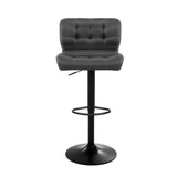 Artiss 2x Bar Stools Gas Lift Leather Padded Grey BA-TW-4059-CB-GYX2