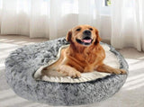 PaWz Pet Dog Calming Bed Warm Soft Plush XL X-Large PT1138-XL-CH