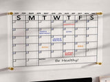 Magnetic Weekly Planner - Planning Board - Family Planner - To-Do Planner Transparent Acrylic V1188-ZXY-10745