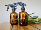 5x 500ml Amber Glass Spray Bottle Trigger - Refillable Oil Dispenser V238-SUPDSZ-32969381904464