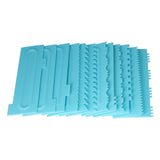 DIY Cream Scraper Combs Fondant Cake Pattern Modeling Tool for Home Kitchen Bakery1Set V1294-YM0714-3118210228612