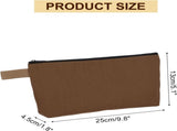 Canvas Makeup Bags, 30 Pcs Travel Cosmetic Bags Bulk, Multipurpose Plain Toiletry Zipper Pouches V1258-DP02-C-3221