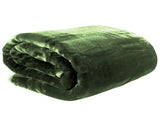Laura Hill 800-GSM Mink Blanket Queen Size Double-Sided Soft Plush Bed Faux Throw Rug Green MNKHV-GN