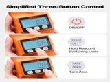 Digital Crane Scale, 880 lbs/400 kg Max Capacity, Handheld Hanging Scale with Cast Aluminum Case & V952-QXDCDZK50GSL39EAN001V9