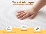 Giselle Bedding Cot Mattress, 11cm Thick Baby Mattress with Tencel Cover MATTRESS-B-COT-DS-11-WH