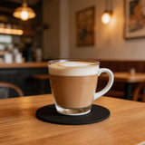Round Disposable Black Paper Coasters Bulk Absorbent Non Slip Cup Protector Mats For Coffee Table V1369-AZ3-W-14925
